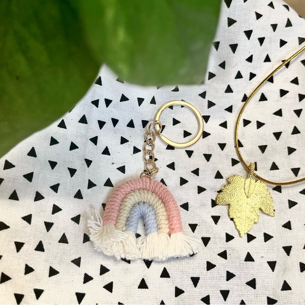 Small rainbow keychain